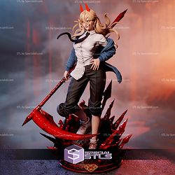 Power Chainsawman Blood Base STL Files 3D Model