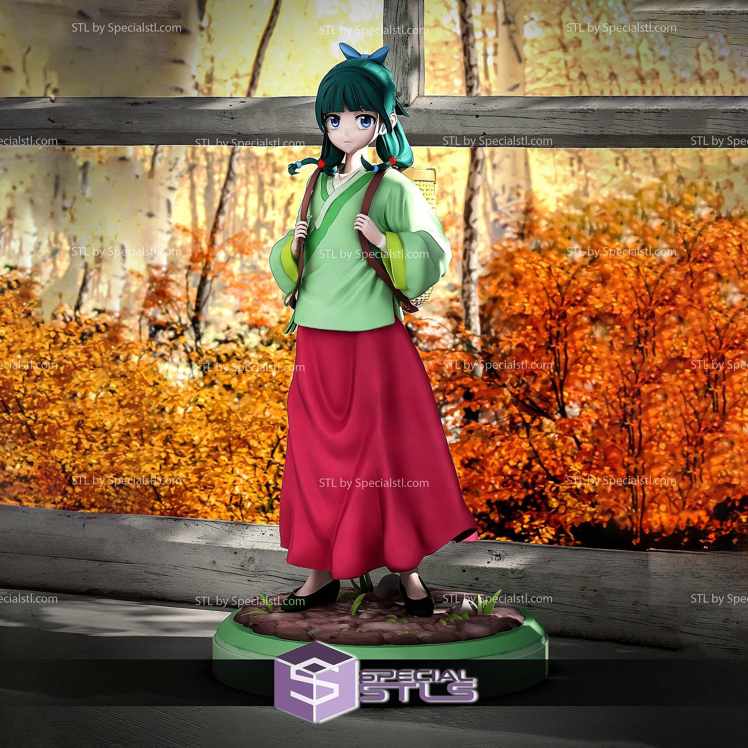 Maomao The Apothecary Diaries V4 Sculptures 3D Printing STL Model — view 2