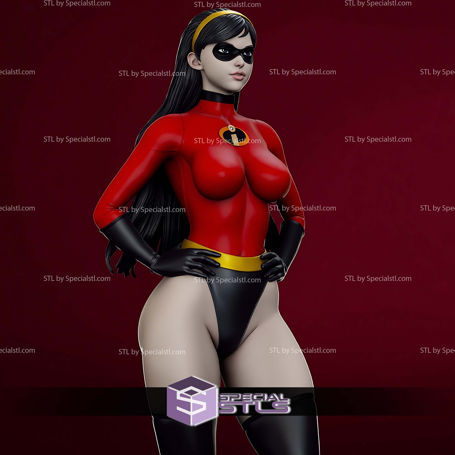 Violet Parr The Incredibles STL Files 3D Model — view 2