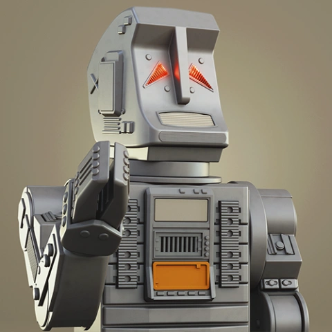 Marvin The Paranoid Android 1981 3D Printing Model | Assembly STL Model