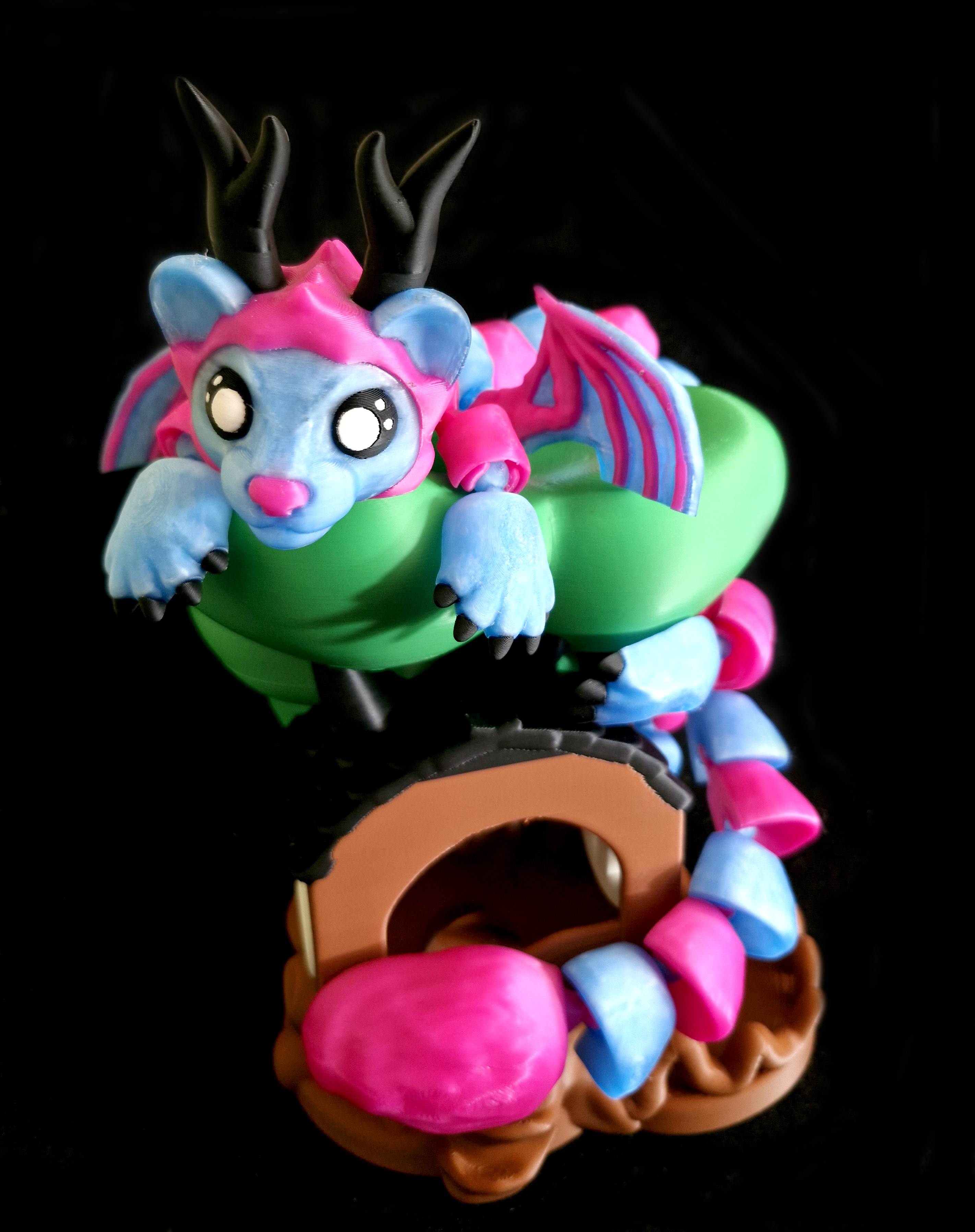Forest Spirit Build-a-Dragon (Personal Use) 3D STL Model — view 4
