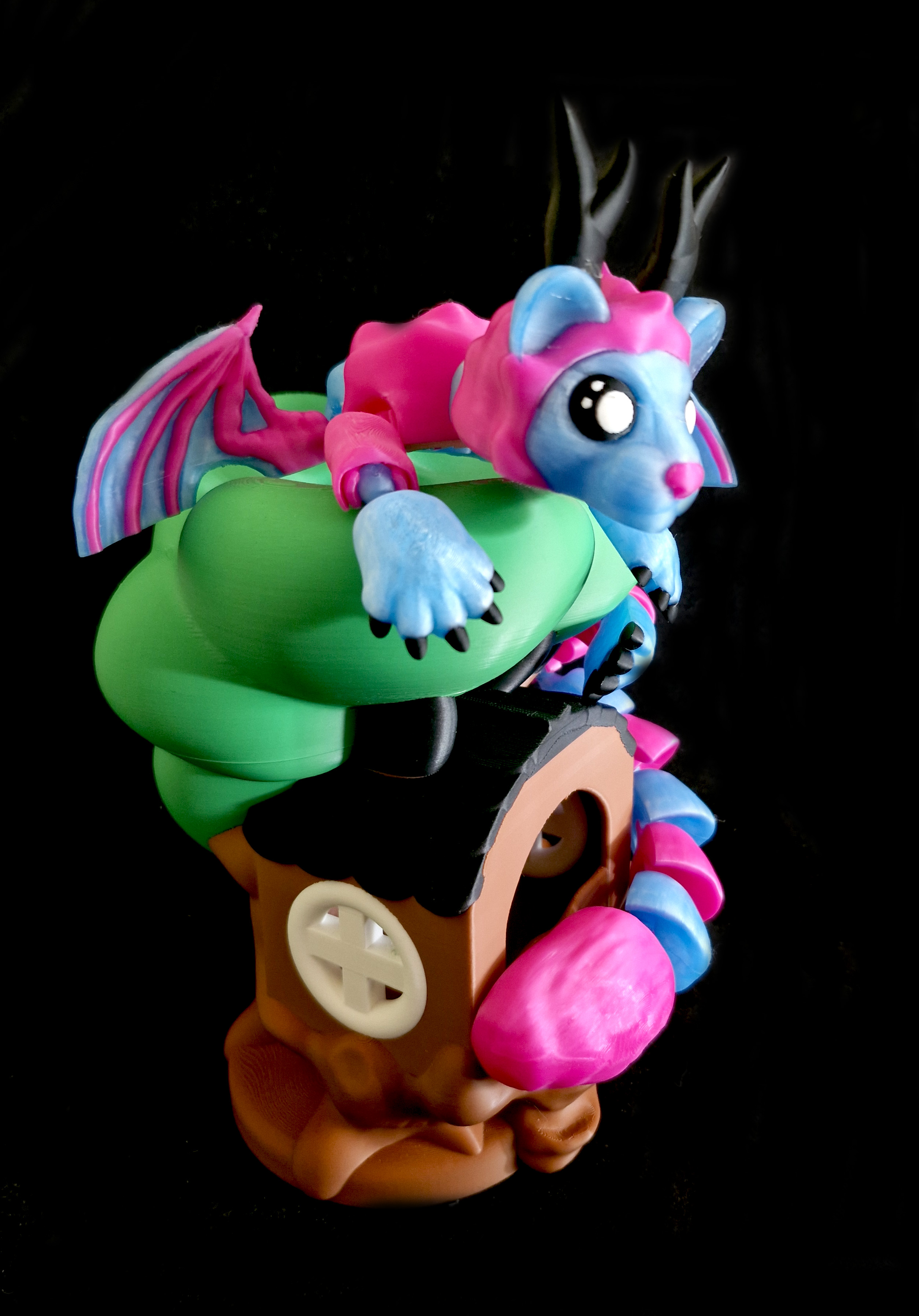 Forest Spirit Build-a-Dragon (Personal Use) 3D STL Model — view 6