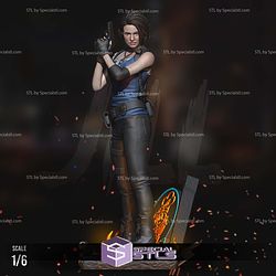 Jill Valentine 1-6 Scale Sculptures 3D Printing STL Model