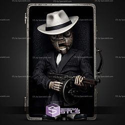Scarface Bust DC Villain 300mm STL Files 3D Model