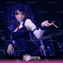 Julianne Stingray Cyberpunk Bartender STL Files 3D Model