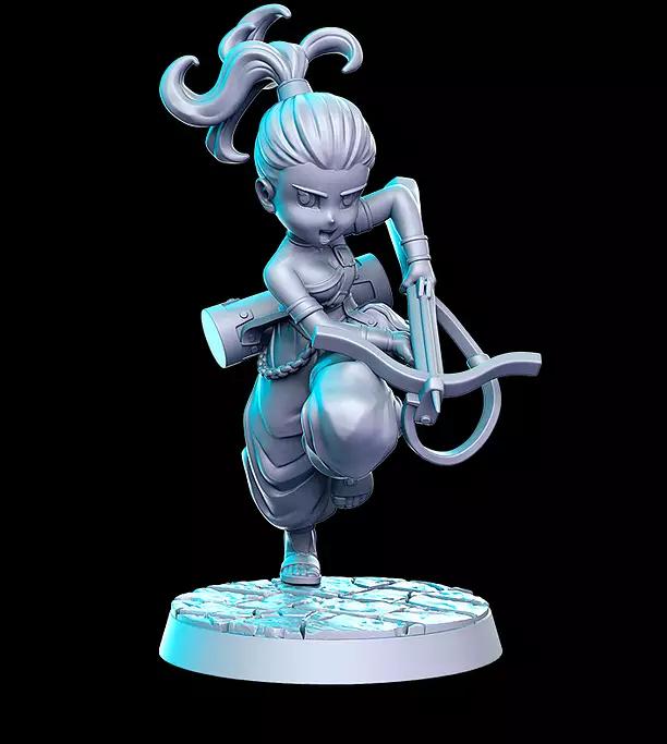 Marle Dragon Quest Akira Toriyama 32mm Pre-supported 3D STL Model