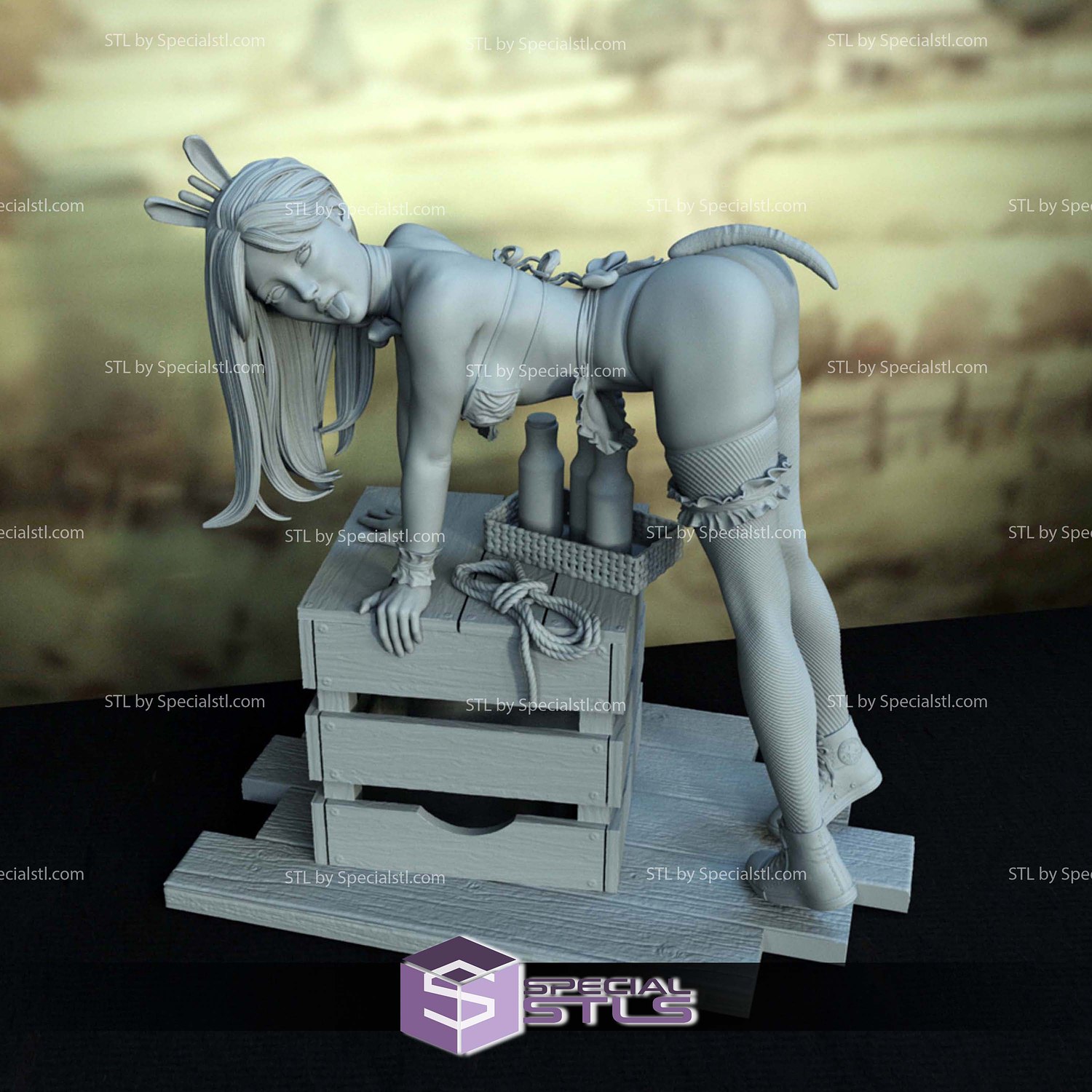 Cowgirl Cosplay STL Printer Files 3D Model — view 2