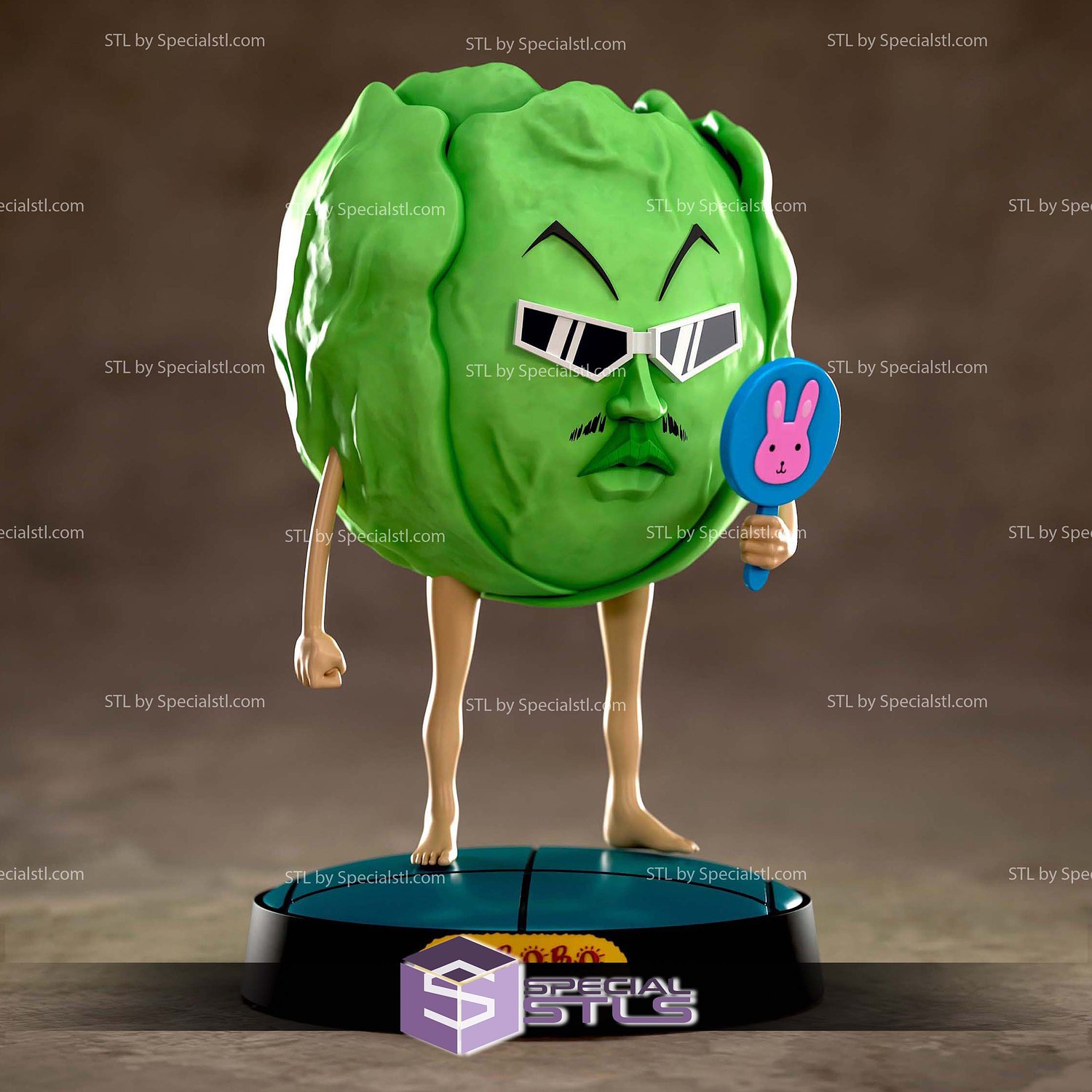 Bobobo Cabbage 3D Printer Files STL Model — view 3