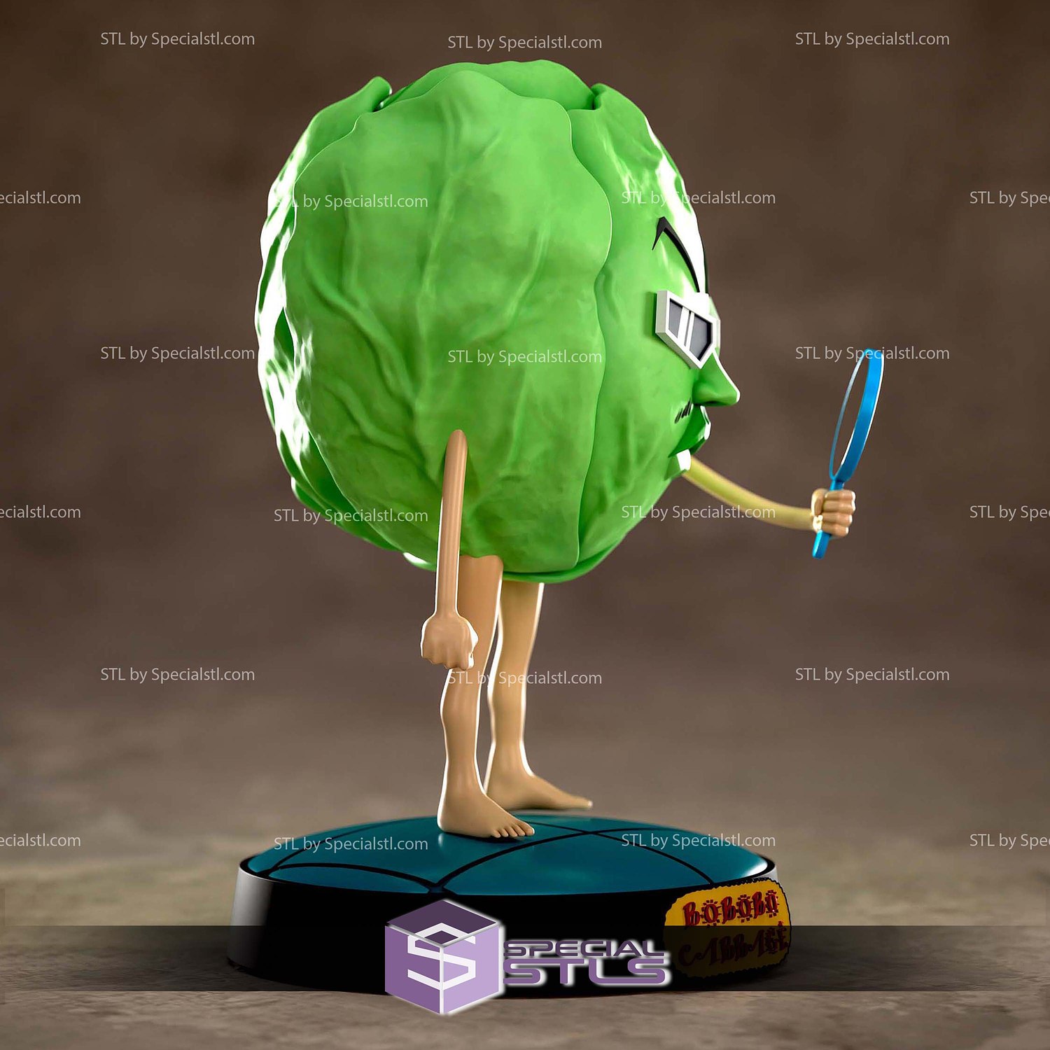 Bobobo Cabbage 3D Printer Files STL Model — view 4
