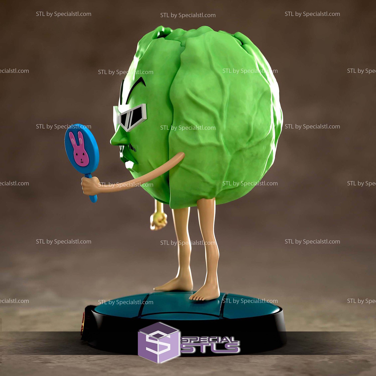 Bobobo Cabbage 3D Printer Files STL Model — view 7