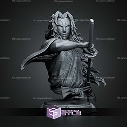 Kokushibo Demon Slayer Bust 178mm STL Files 3D Model