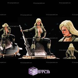 Sniper Wolf Metal Gear Solid Sitting STL Files 3D Model