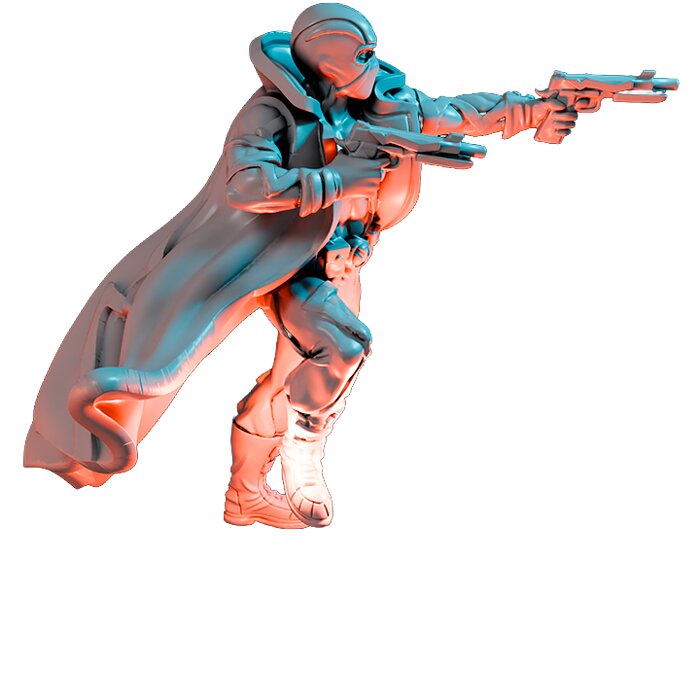 3 Brain Xeon II - Collectible Hero Figurine 3D STL Model — view 4