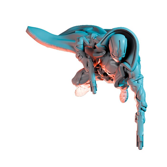 3 Brain Xeon II - Collectible Hero Figurine 3D STL Model — view 6