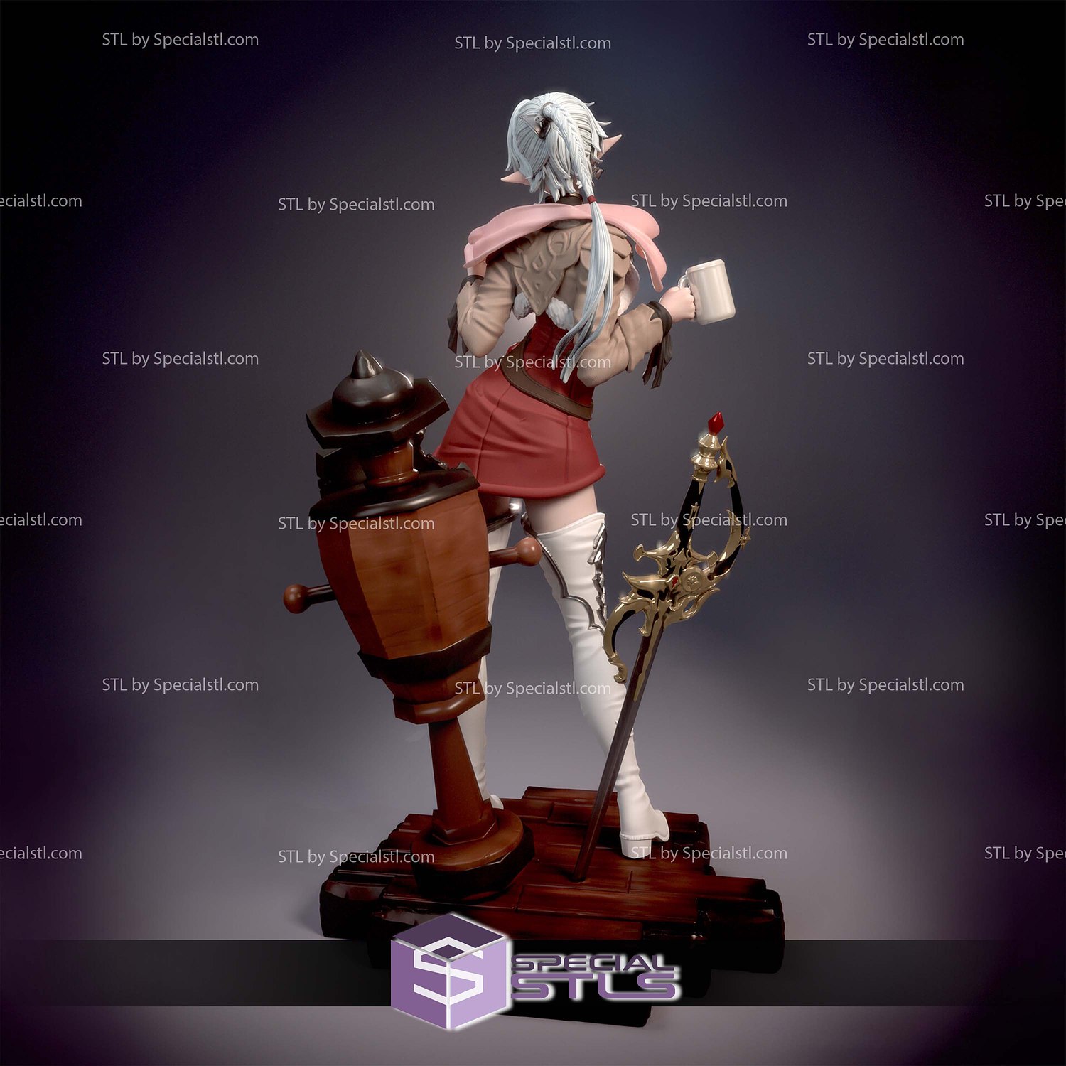 Alisaie Leveilleur Final Fantasy Digital STL Files 3D Model — view 2