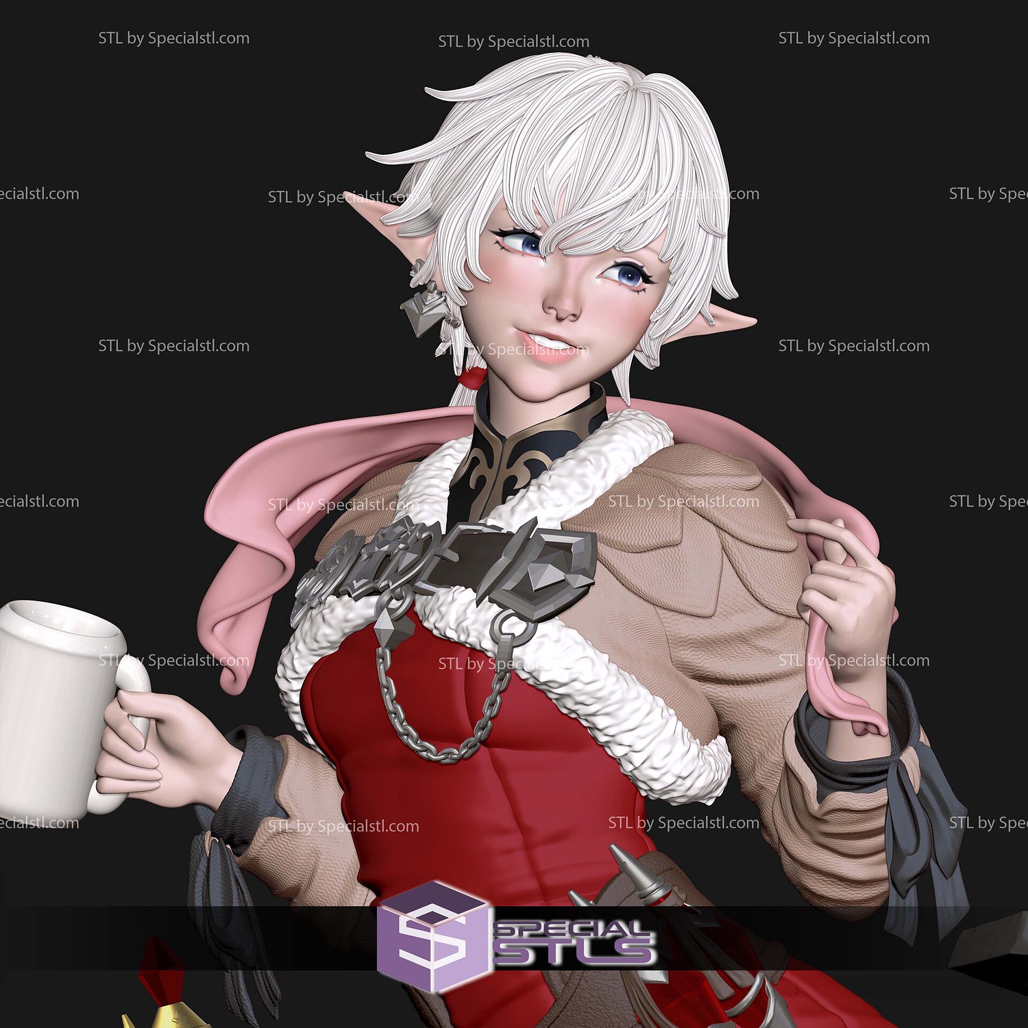 Alisaie Leveilleur Final Fantasy Digital STL Files 3D Model — view 4