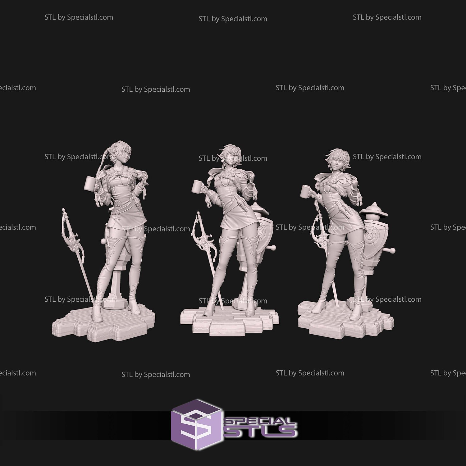 Alisaie Leveilleur Final Fantasy Digital STL Files 3D Model — view 7