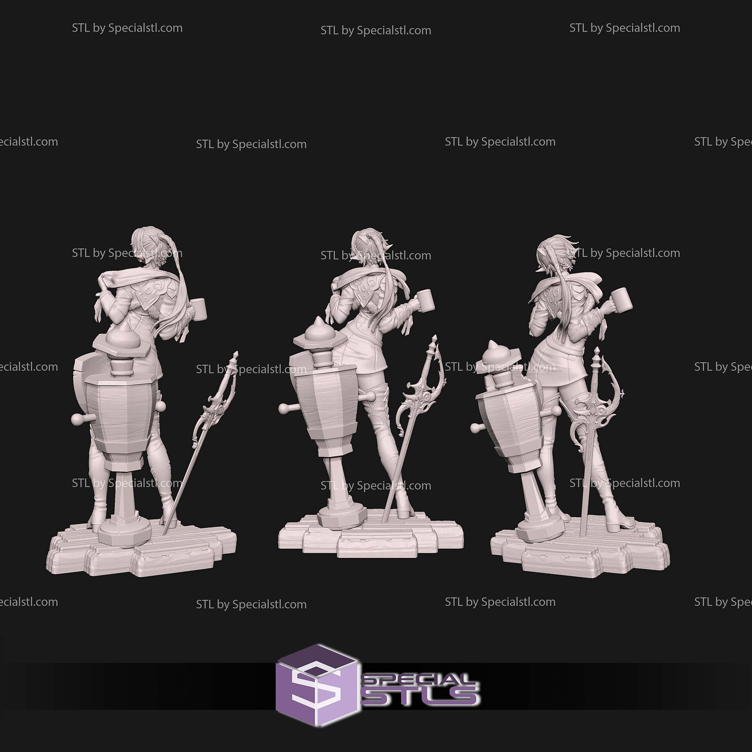 Alisaie Leveilleur Final Fantasy Digital STL Files 3D Model — view 8