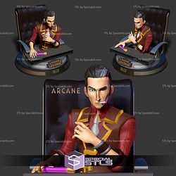 Silco Bust Arcane 3D Print Files STL Model