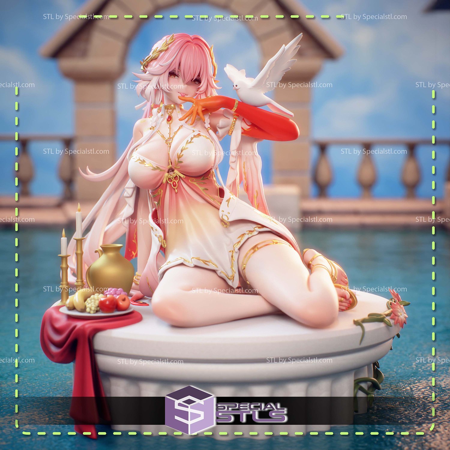 Changli Laurel Nymph Wuthering Waves STL Files 3D Model — view 2