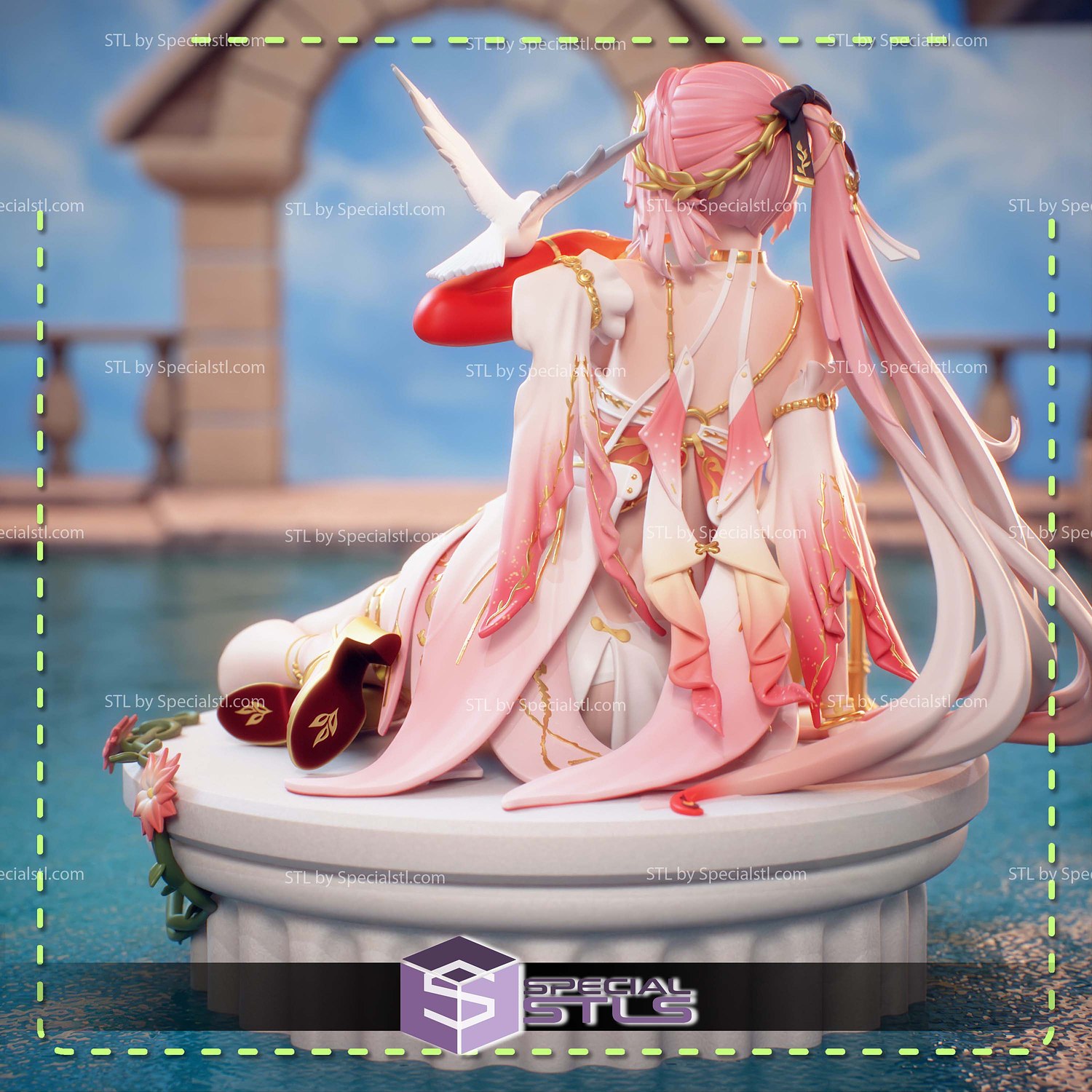 Changli Laurel Nymph Wuthering Waves STL Files 3D Model — view 3