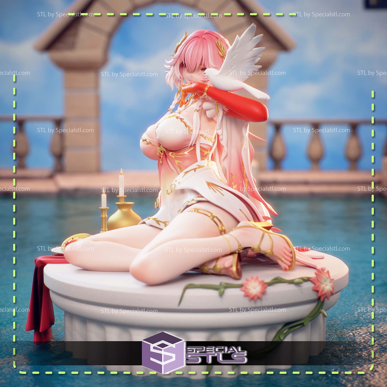 Changli Laurel Nymph Wuthering Waves STL Files 3D Model — view 4
