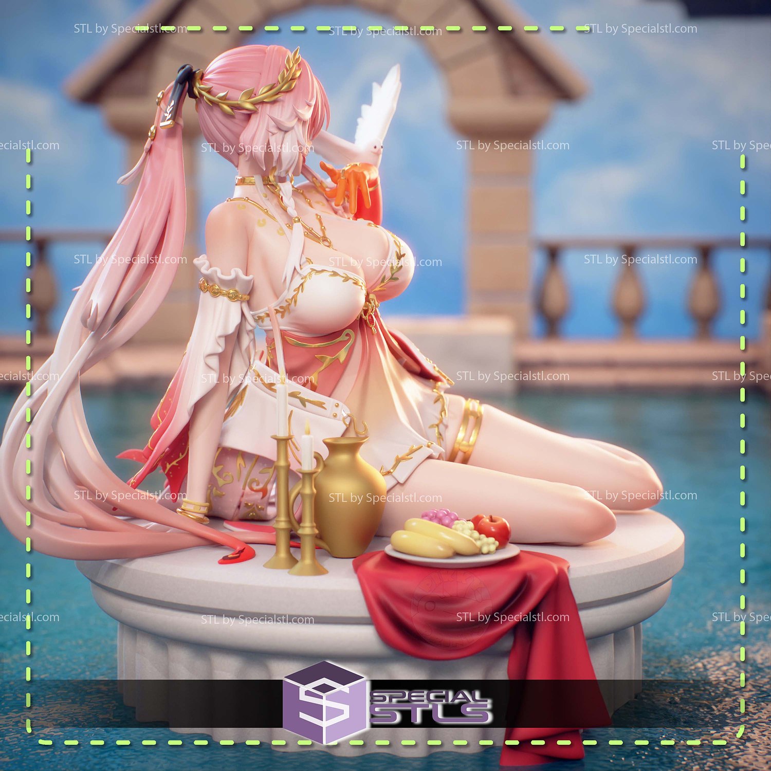 Changli Laurel Nymph Wuthering Waves STL Files 3D Model — view 5