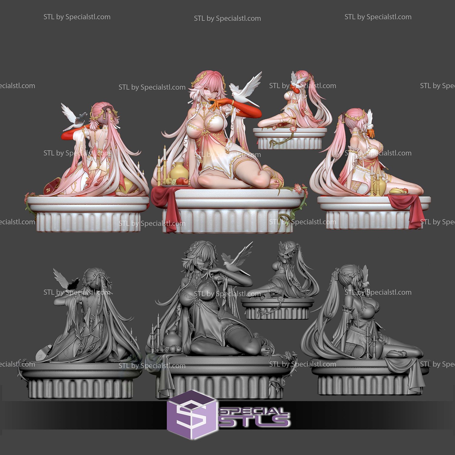 Changli Laurel Nymph Wuthering Waves STL Files 3D Model — view 7