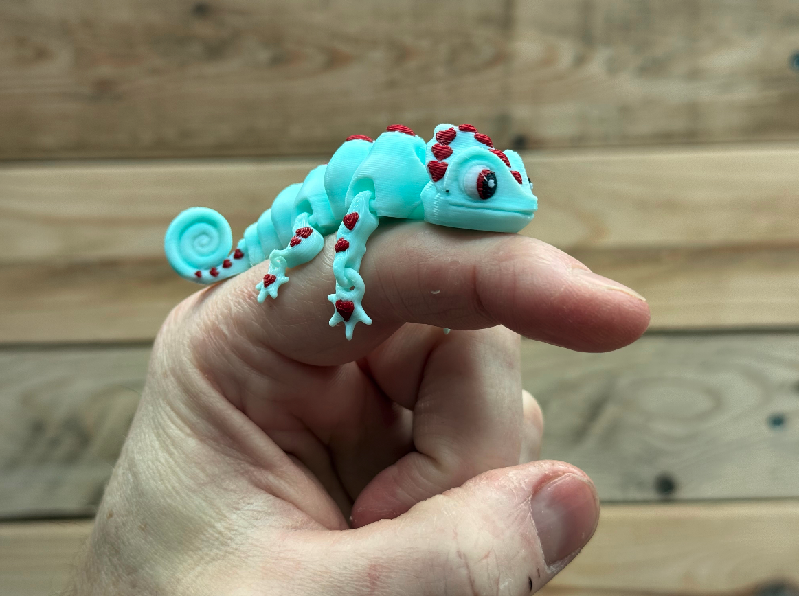 Be Me Valentine Chameleon 3D STL Model