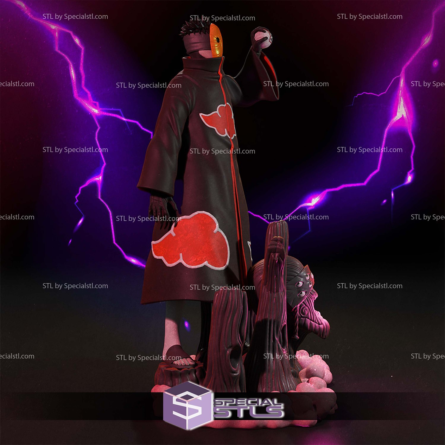 Tobi Akatsuki Obito Uchiha 3D Printing Models STL Model — view 2