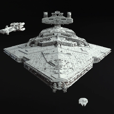 Star Destroyer 3D Printing Model | Assembly STL Model