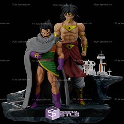 Broly and Paragus 3D Model Sculpture STL Model