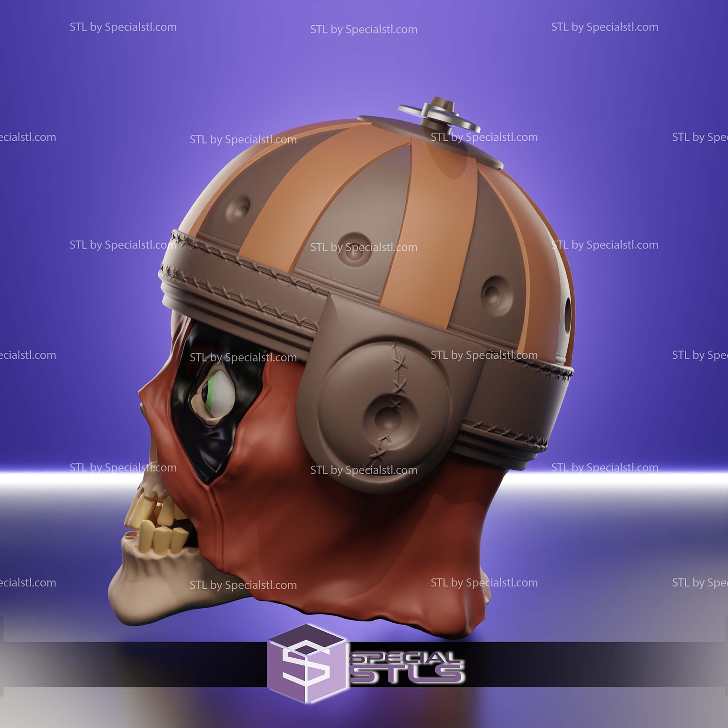 Magic The Gathering Marvel Headpool Head Deck Box STL 3D Model — view 3