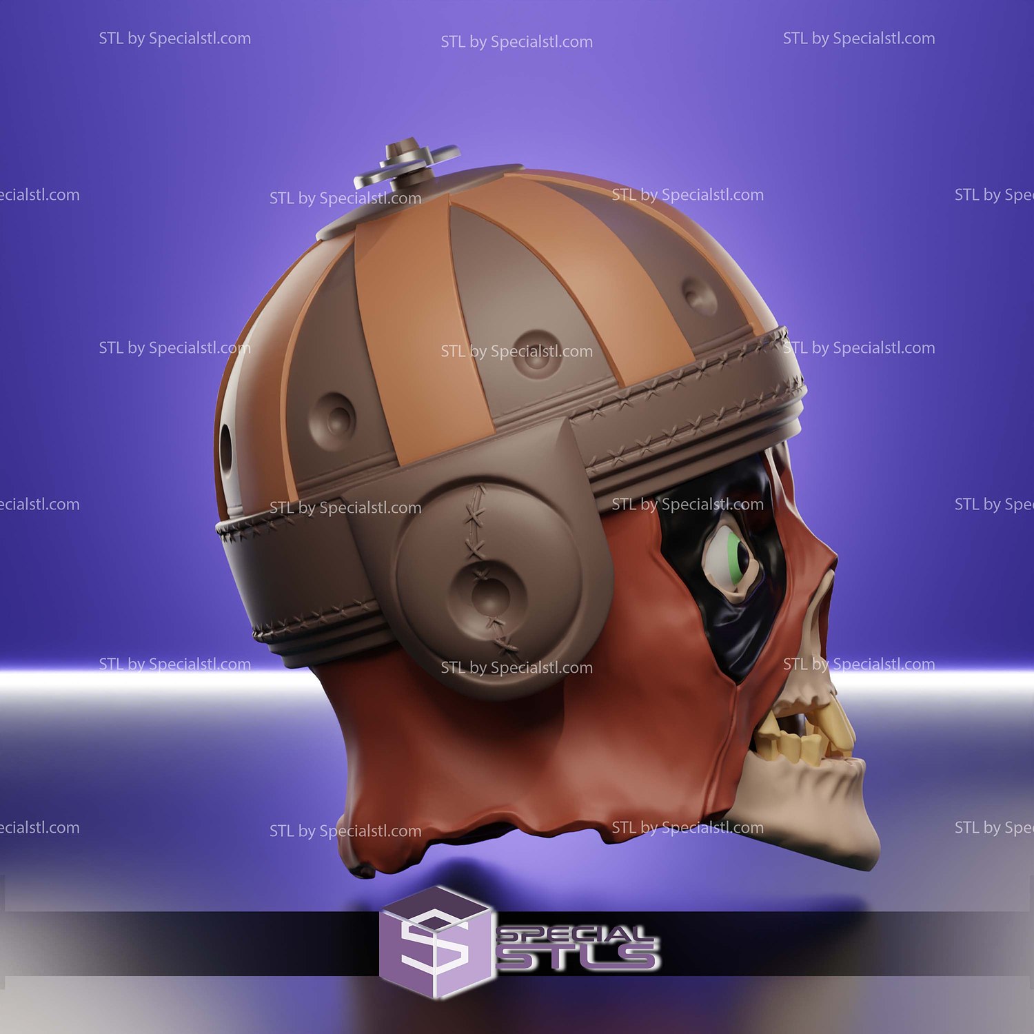 Magic The Gathering Marvel Headpool Head Deck Box STL 3D Model — view 4