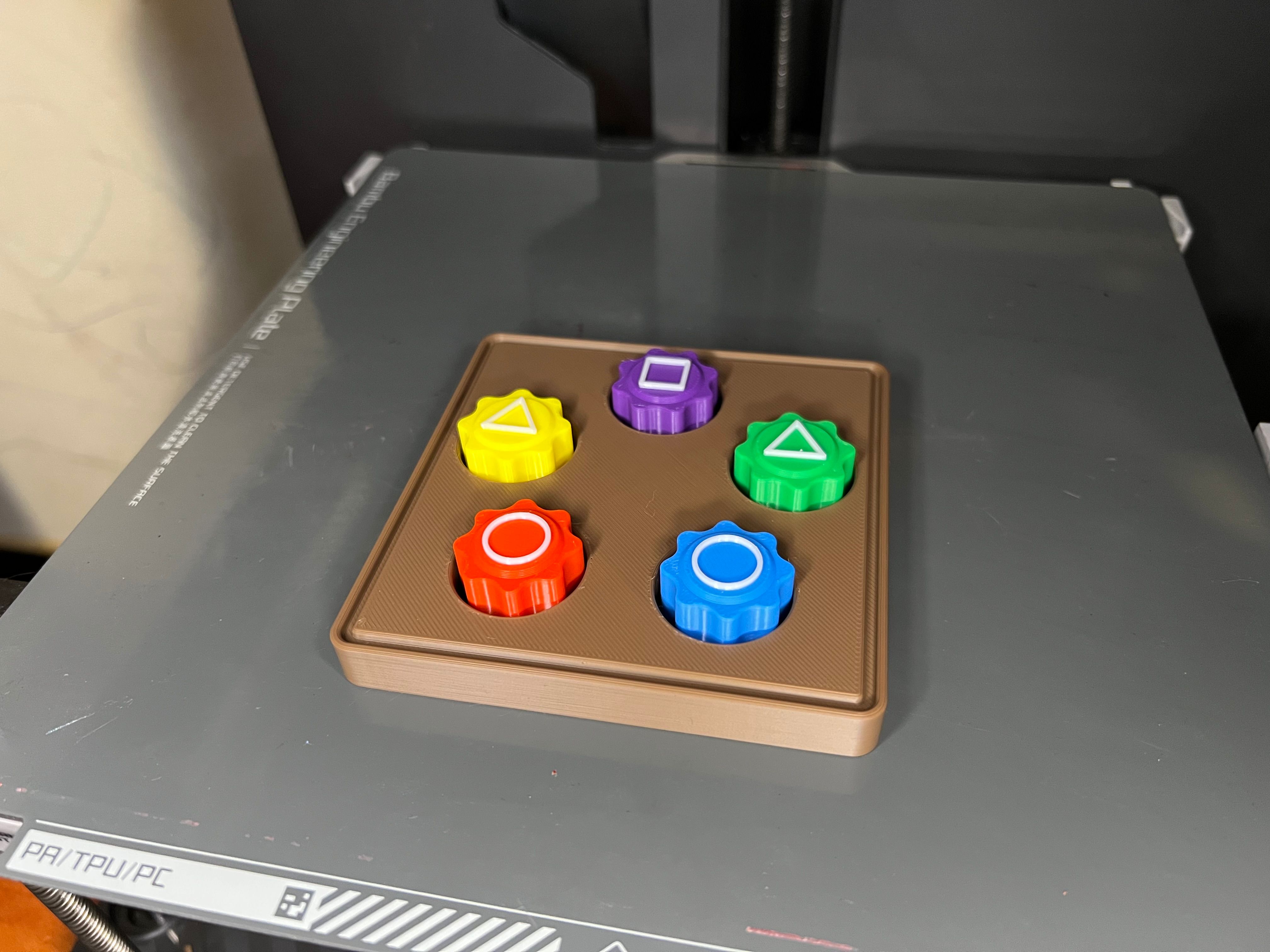Squid Games Gonggi With Base 3D STL Model