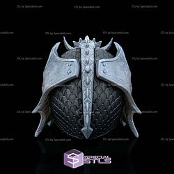 Cosplay STL Files Dragonkeeper Knight Helmet 3D Model