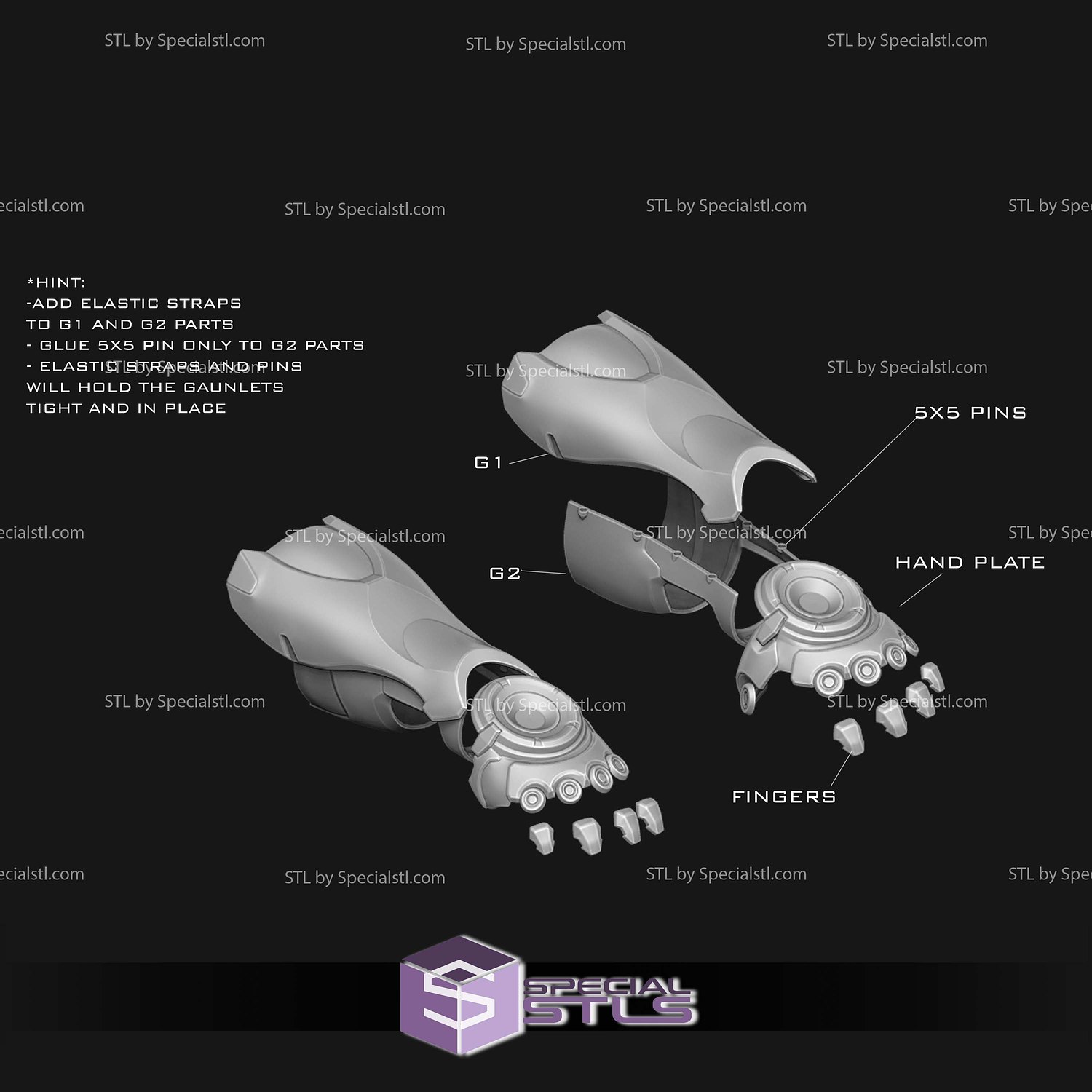 Cosplay STL Files Captain America Marvel Rivals Armor 3D Model — view 3