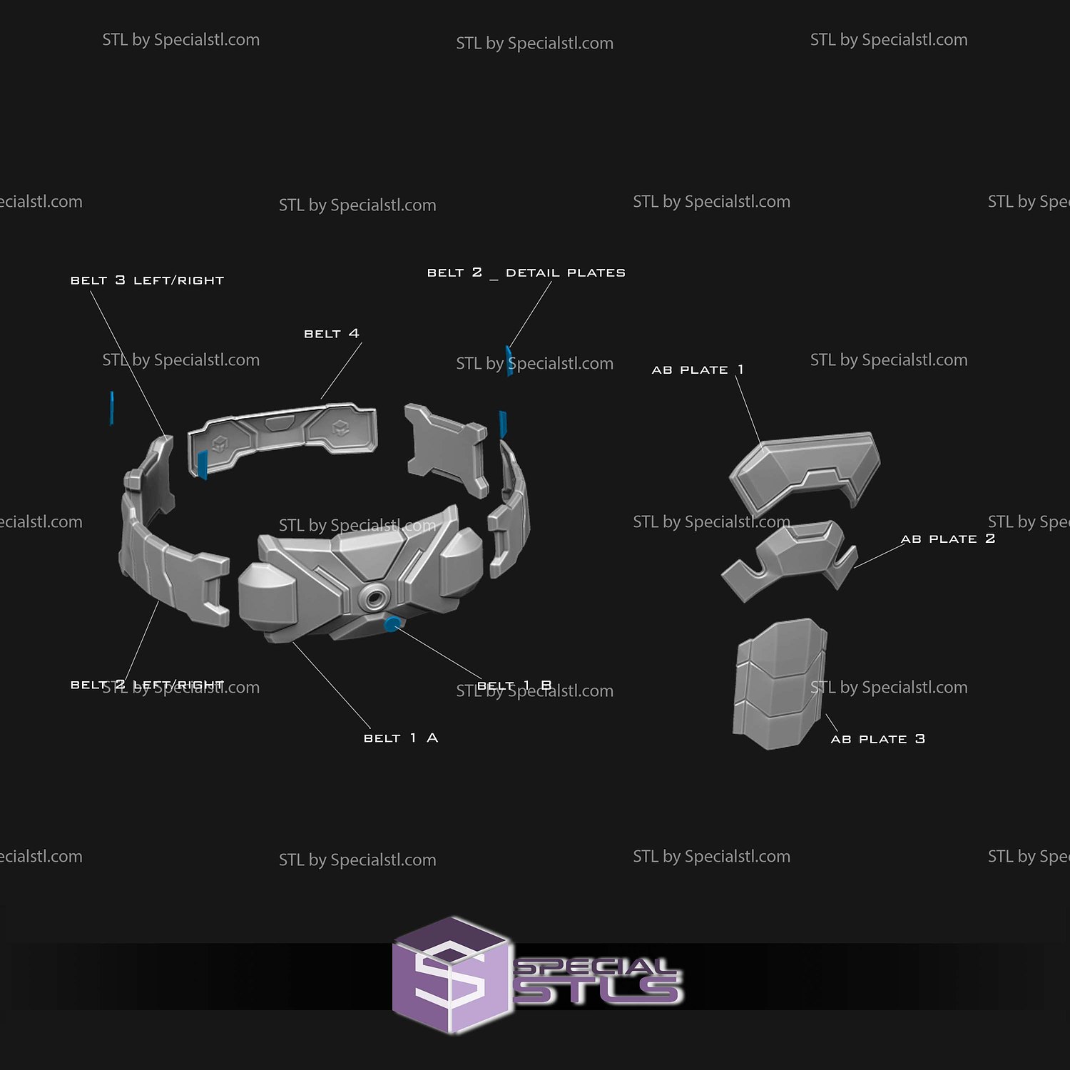 Cosplay STL Files Captain America Marvel Rivals Armor 3D Model — view 7