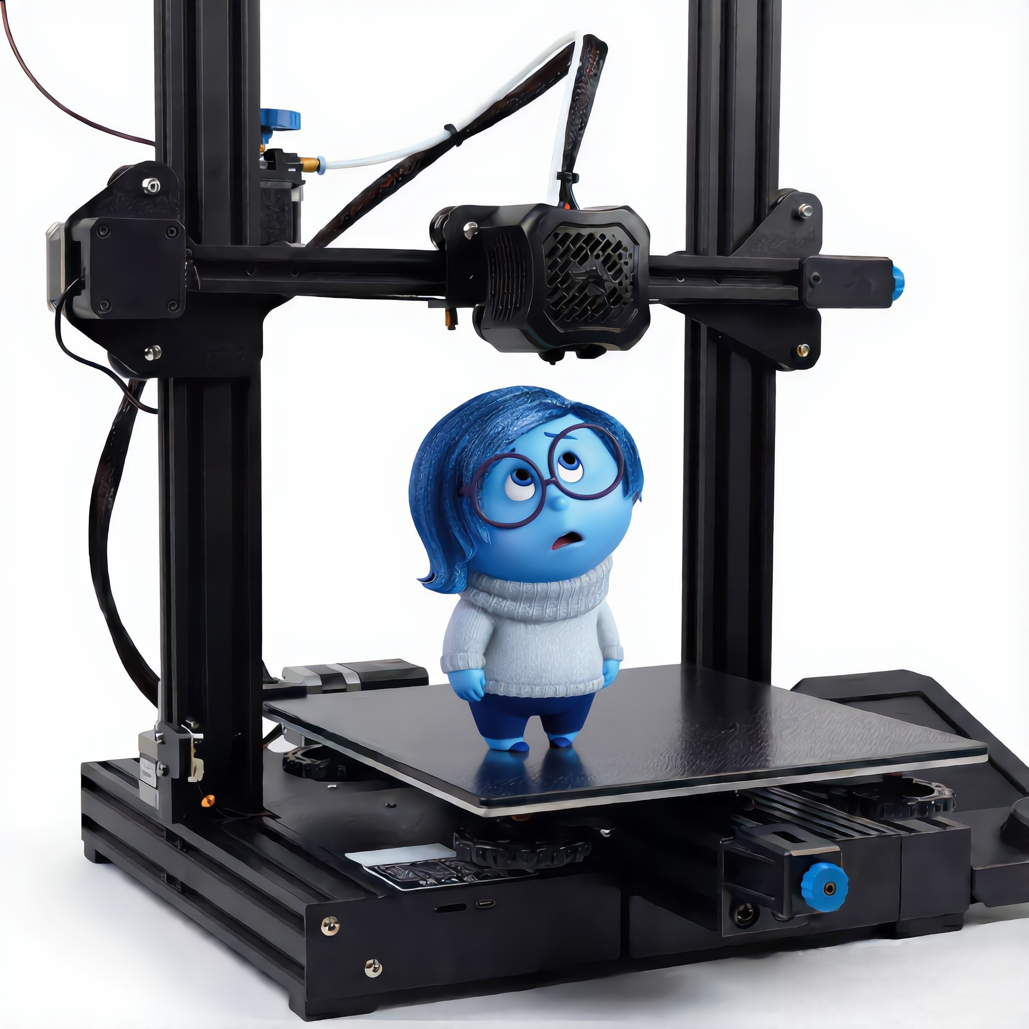 Inside Out Sadness 3D STL Model — view 3