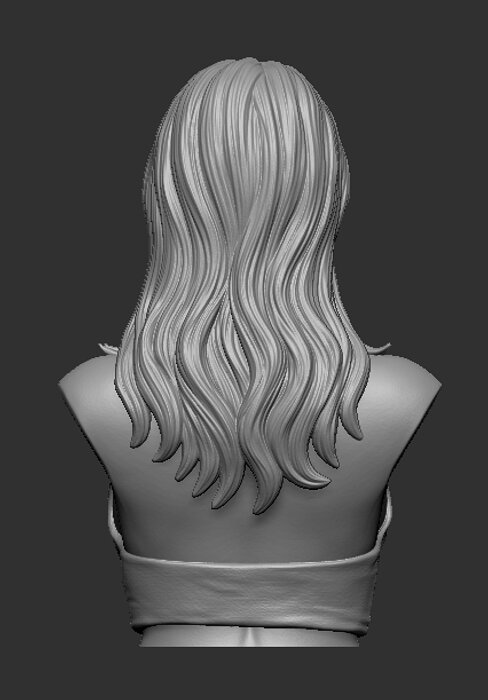 Lana Rhoades bust 3D 3DM Model — view 8