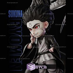 Sukuna Ryomen and Mahoraga Chibi 3D Printer Files STL Model