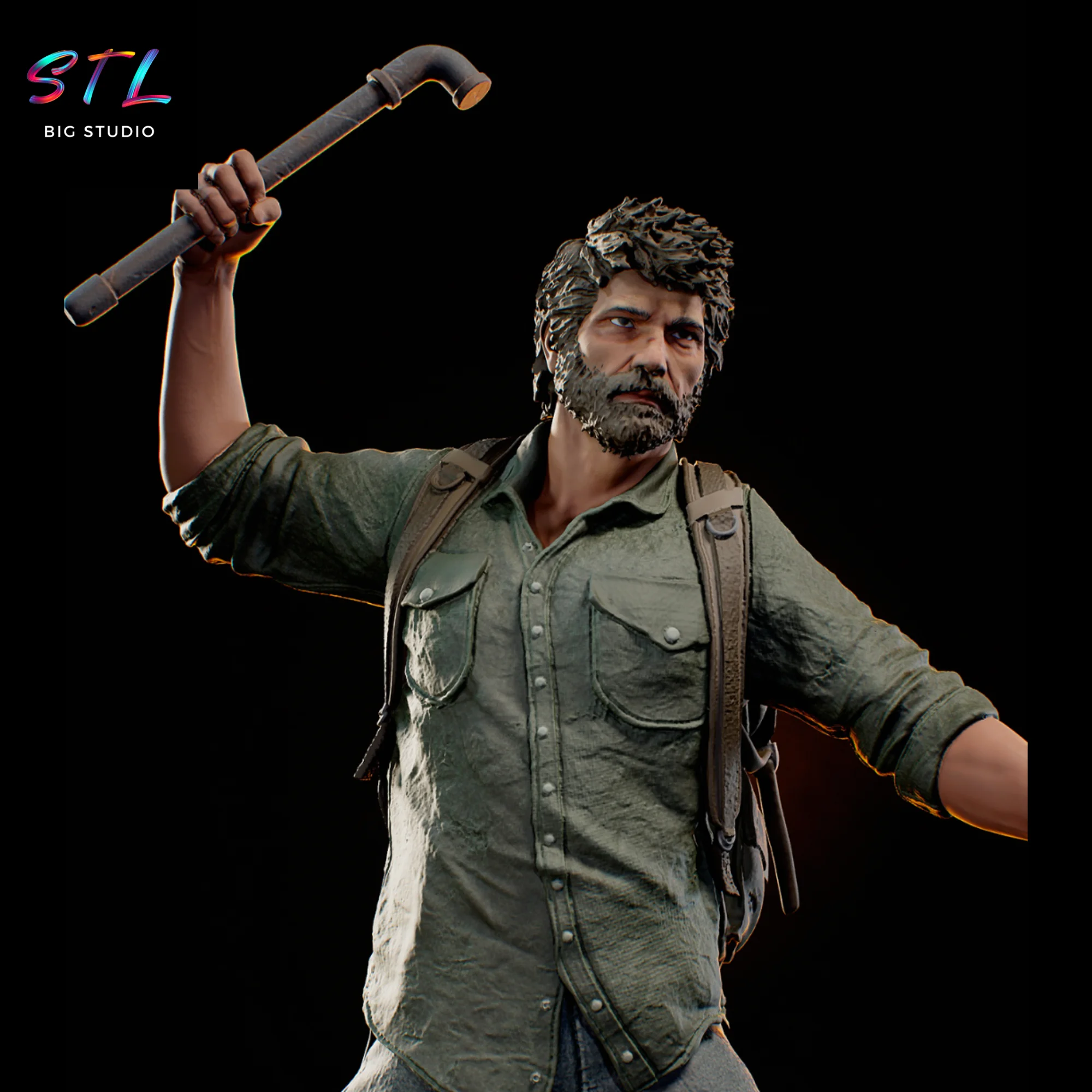 Joel STL | The Last of Us | 3D Model to Print Model — view 2