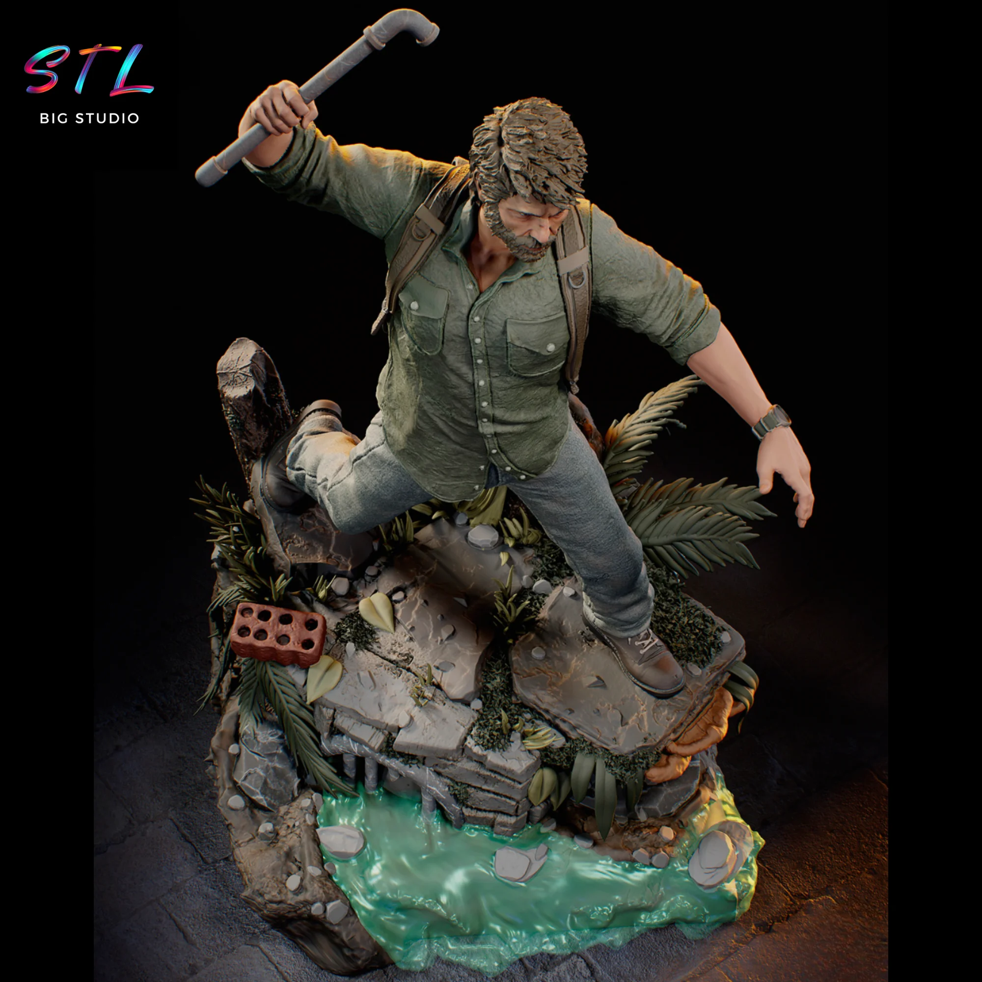 Joel STL | The Last of Us | 3D Model to Print Model — view 3