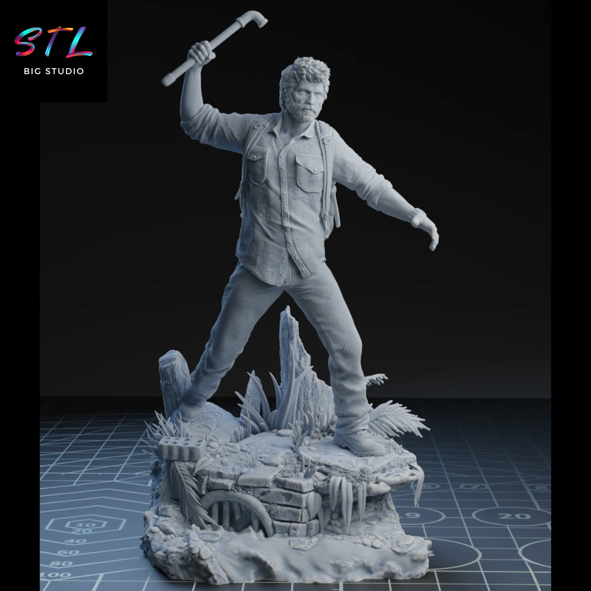 Joel STL | The Last of Us | 3D Model to Print Model — view 4