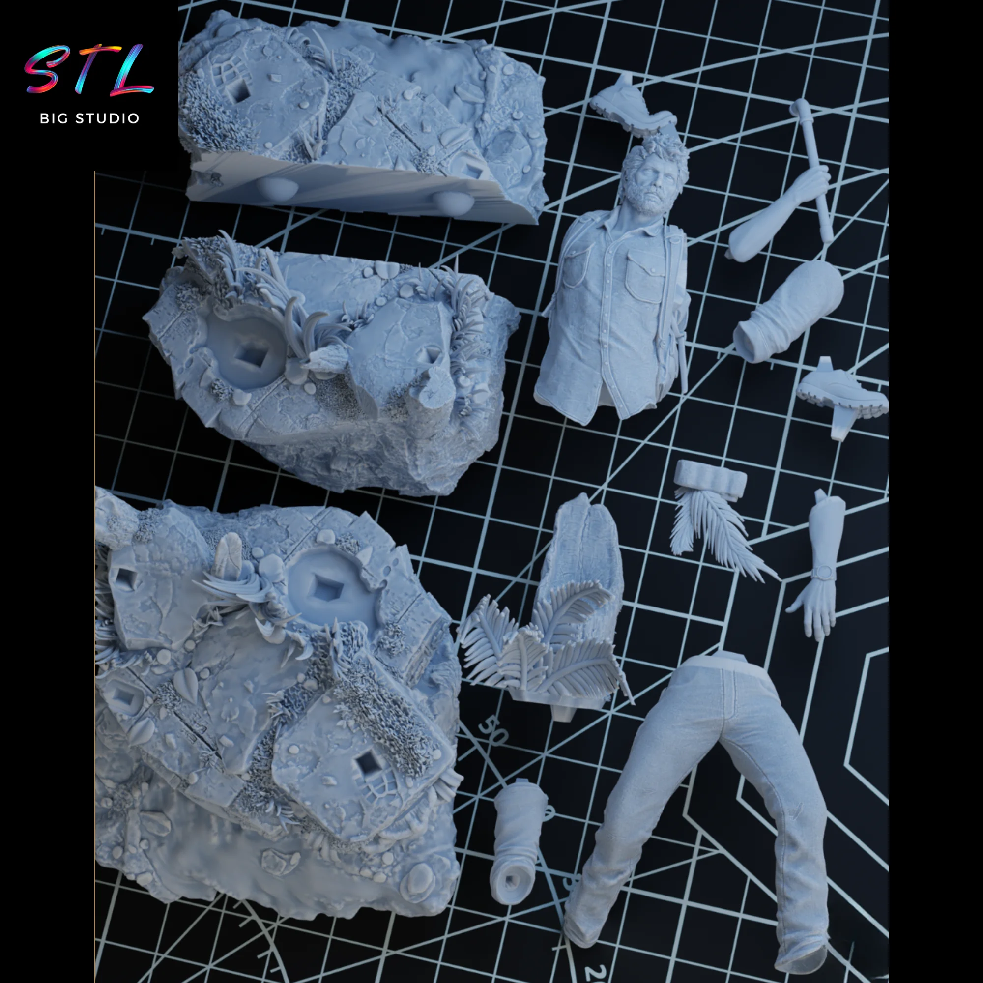 Joel STL | The Last of Us | 3D Model to Print Model — view 6