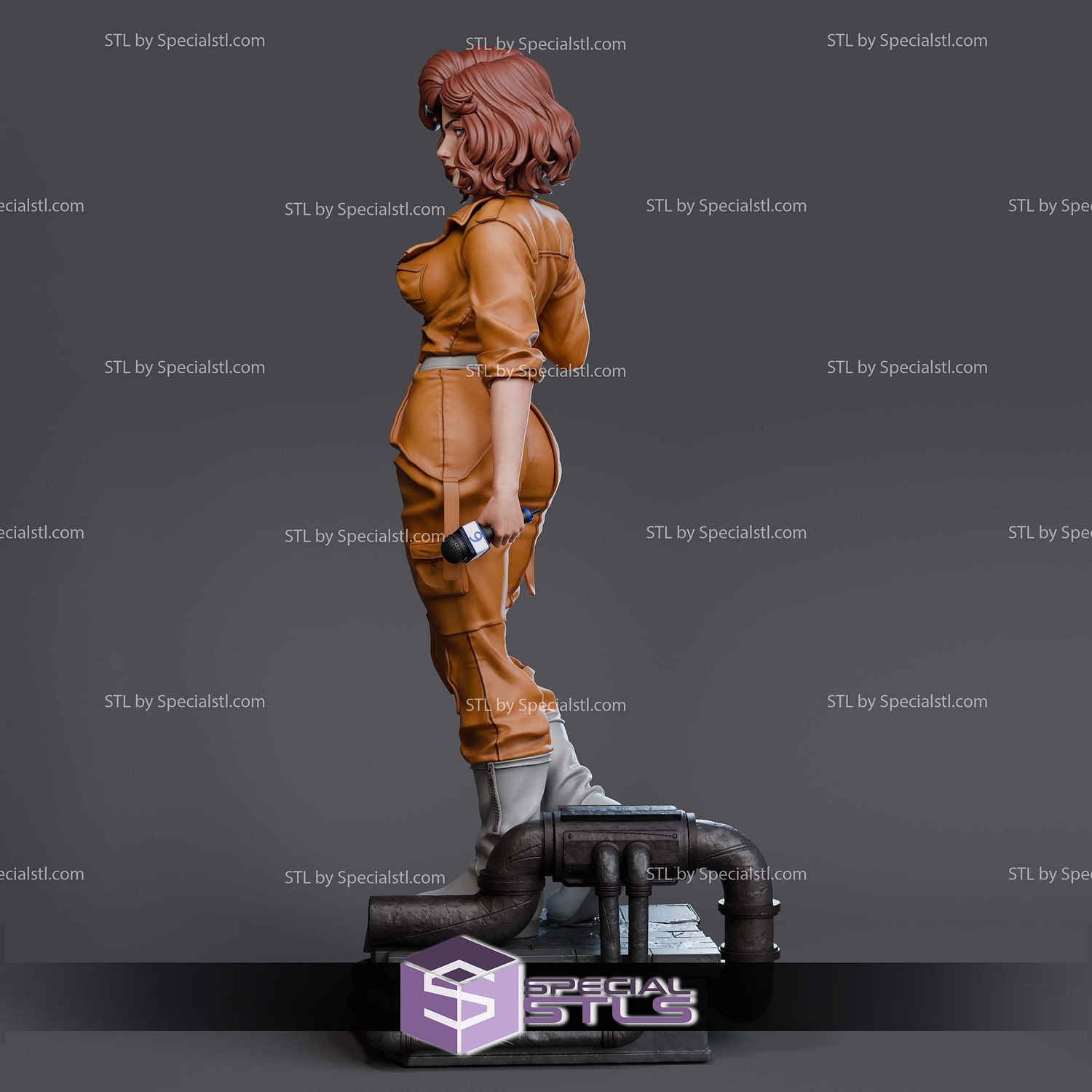 April O Neil Attractive V2 3D Printer Files STL Model — view 2