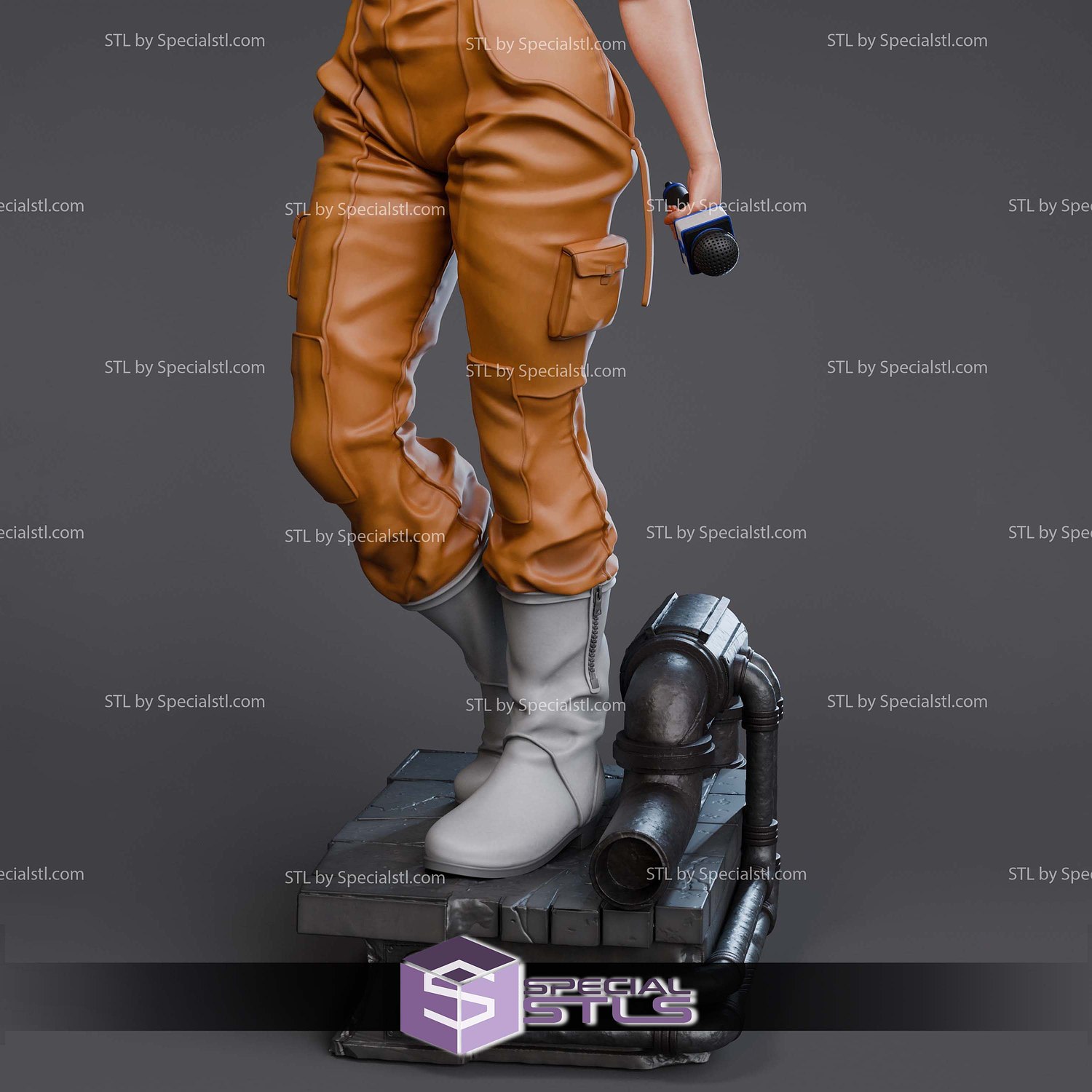 April O Neil Attractive V2 3D Printer Files STL Model — view 6