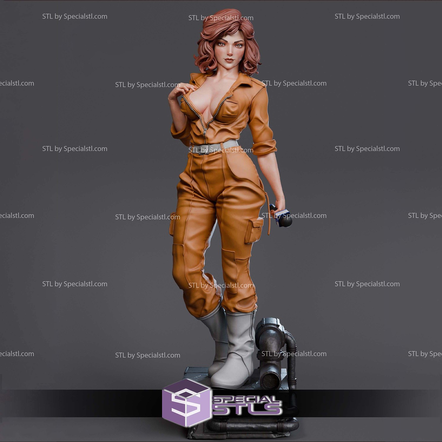 April O Neil Attractive V2 3D Printer Files STL Model — view 8