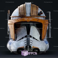 Cosplay STL Files Commander Cody Helmet 3D Model