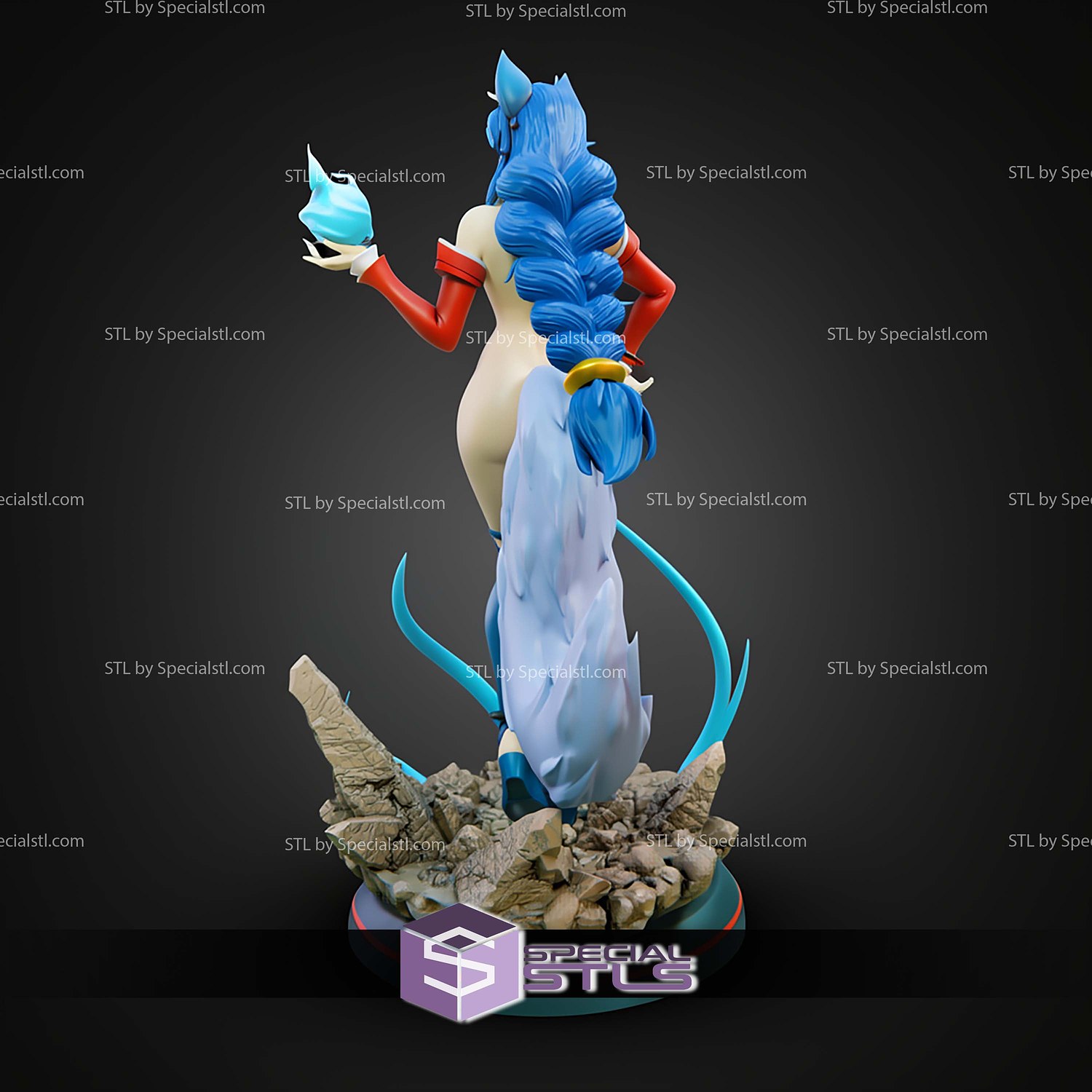 Ahri League Of Legends 1 10 STL Files 3D Model — view 5